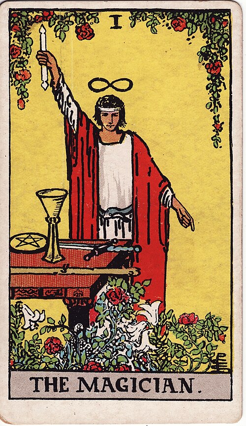 The Magician tarot card, Rider–Waite–Smith deck
