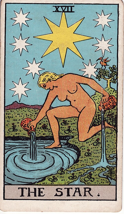 The Star tarot card, Rider–Waite–Smith deck
