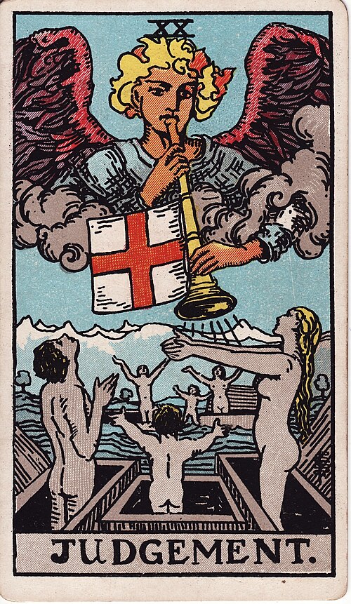 Judgement tarot card, Rider–Waite–Smith deck