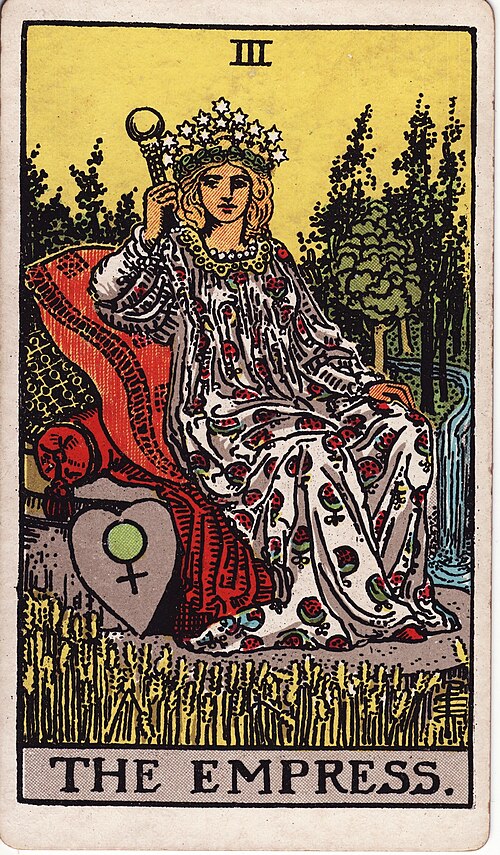 The Empress tarot card, Rider–Waite–Smith deck