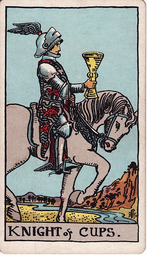 Knight of Cups tarot card, Rider–Waite–Smith deck