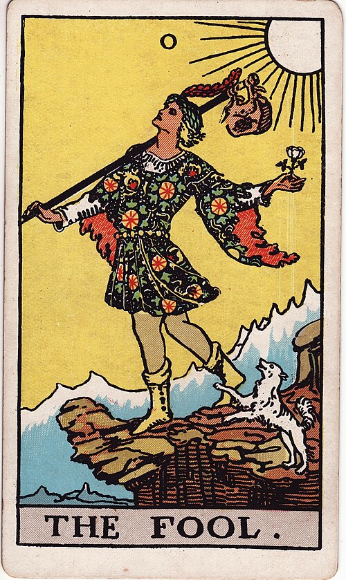 The Fool tarot card, Rider–Waite–Smith deck