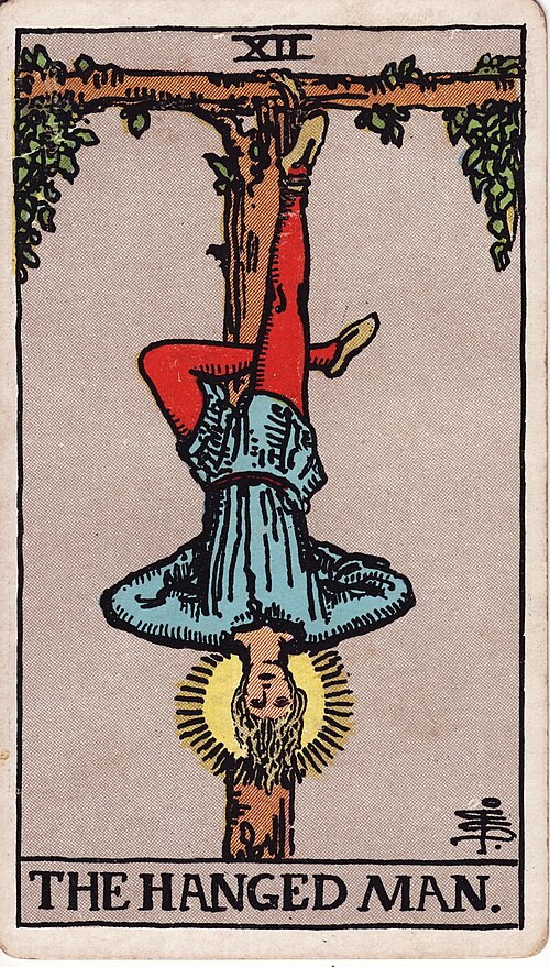 The Hanged Man tarot card, Rider–Waite–Smith deck