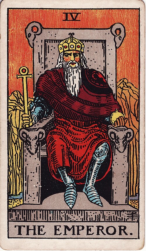 The Emperor tarot card, Rider–Waite–Smith deck